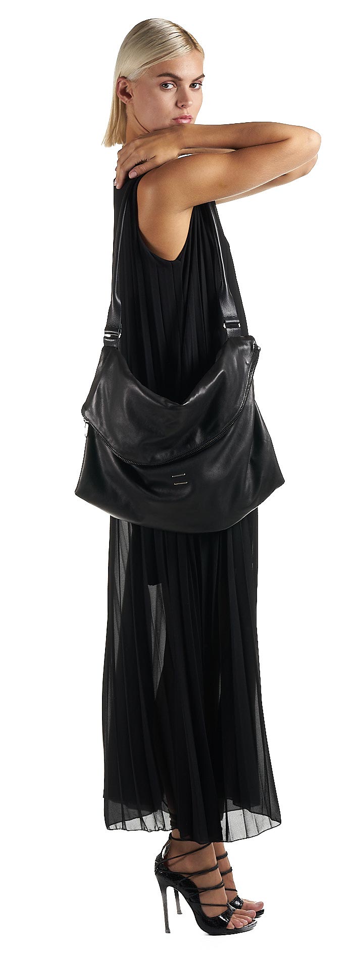 daniele basta leather and silver bags - WEARING